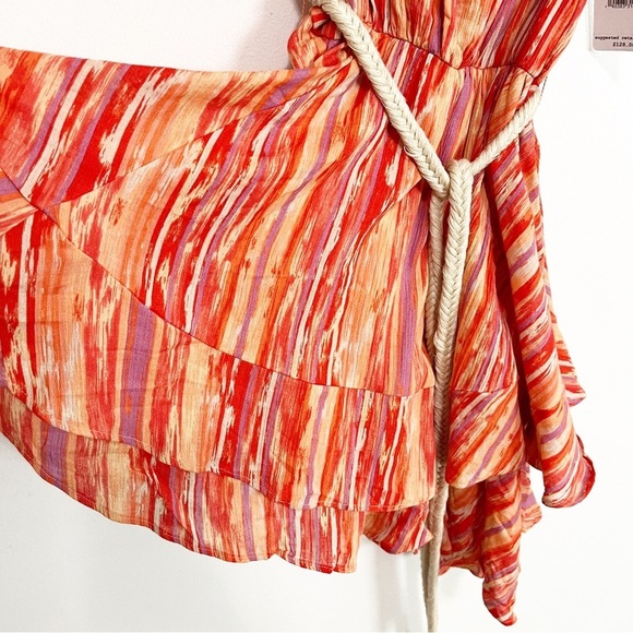 BOGO! NWT Free People Heart Asymmetric Mini Tiered Boho Dress XS - Picture 6 of 9